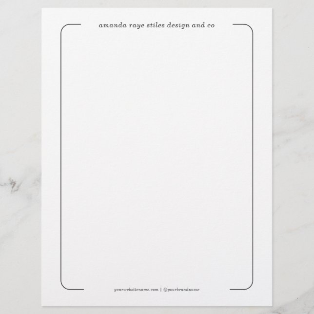 Minimalistisches Branding Interior Design Studio Flyer (Vorne)