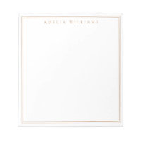 Minimalistisches braunes Monogramm mit zwei Ränder