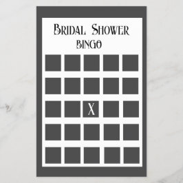 Minimalistisches Brautparty Bingo Flyer