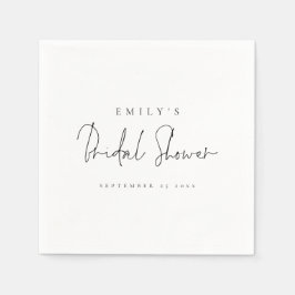 Minimalistisches Brautparty für moderne Skriptname Serviette