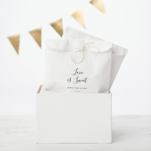 Minimalistisches Brautparty Liebe ist süß Geschenktütchen