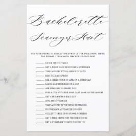 Minimalistisches Brautparty Scavenger Hunt Game