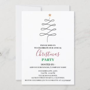 Minimalistisches Business Business Party  Einladung