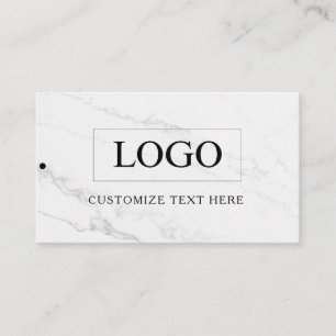 Minimalistisches Business-Logo-Kleidungsetikett An Visitenkarte