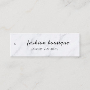 Minimalistisches Business-Logo-Kleidungslabel-Anhä Mini Visitenkarte