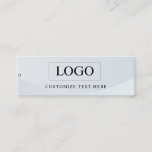 Minimalistisches Business-Logo-Kleidungslabel-Anhä Mini Visitenkarte