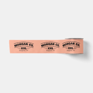 Minimalistisches Business-Logo-Label Kleidung Satinband
