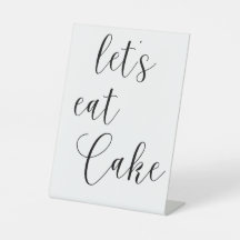 Minimalistisches Cake Sign