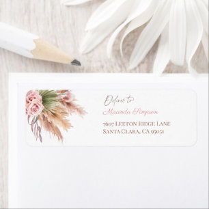 Minimalistisches Callygrafy Script Boho Pampass Gr