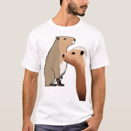 Minimalistisches Capybara-Seitenprofil - Pastell-K T-Shirt