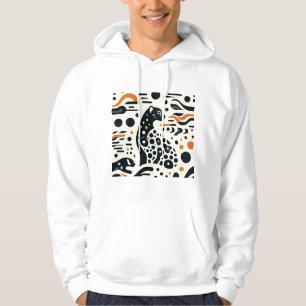 Minimalistisches Cheetah Spot Hooded Sweatshirt