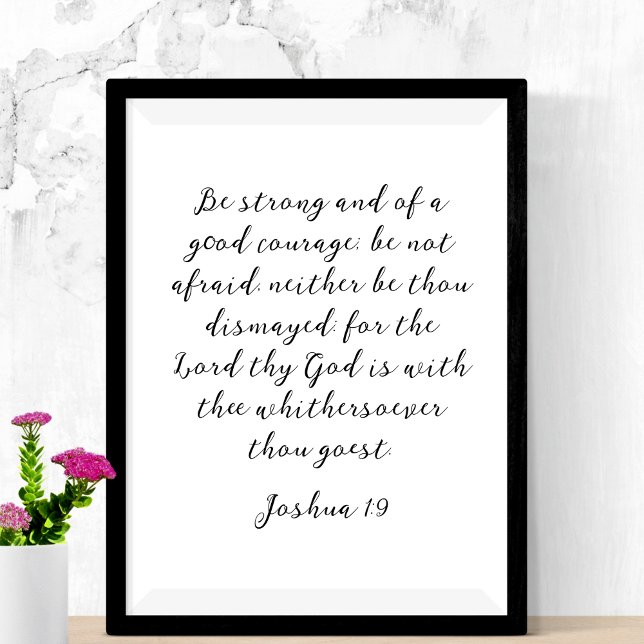 Minimalistisches Christliches Angebot Poster (Minimalist Black Christian Quote Poster
)