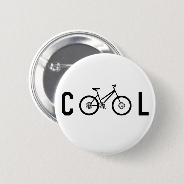 Minimalistisches Cooles Fahrrad-Geschenk Button (Vorne & Hinten)