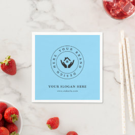 Minimalistisches Corporate Branding Designpapier N Serviette