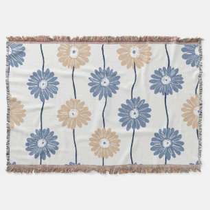 Minimalistisches Daisy-Blumenmuster (6) Decke