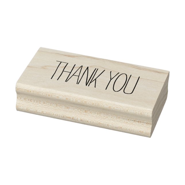 Minimalistisches Dankeschön Gummistempel (Stempel)