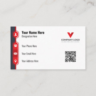 Minimalistisches Design der Visitenkarte | Elegant