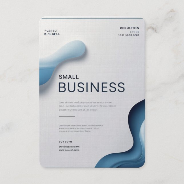 Minimalistisches Design der Visitenkarte für Bilu  Begleitkarte (Vorderseite)