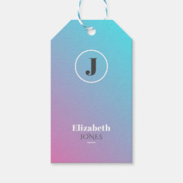 Minimalistisches Design in Pastellfarben Geschenkanhänger