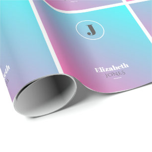 Minimalistisches Design in Pastellfarben Geschenkpapier