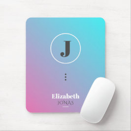 Minimalistisches Design in Pastellfarben Mousepad