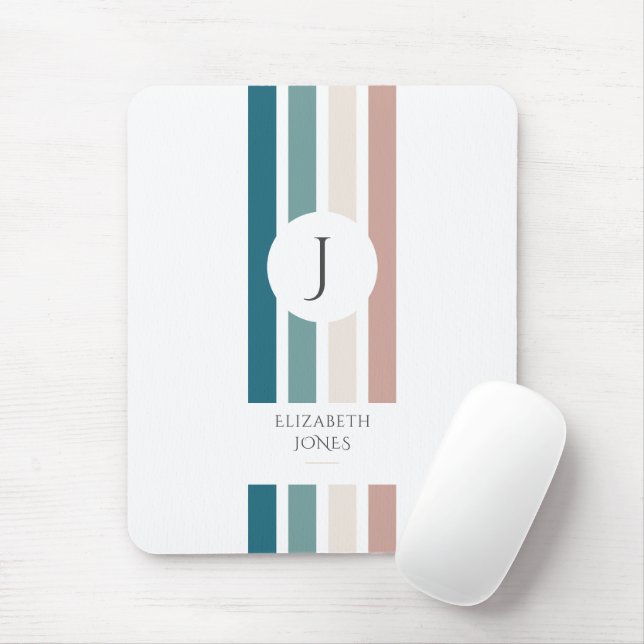 Minimalistisches Design in Pastellfarben Mousepad (Mit Mouse)