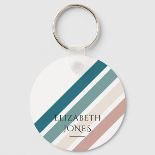 Minimalistisches Design in Pastellfarben Schlüsselanhänger