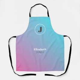 Minimalistisches Design in Pastellfarben Schürze