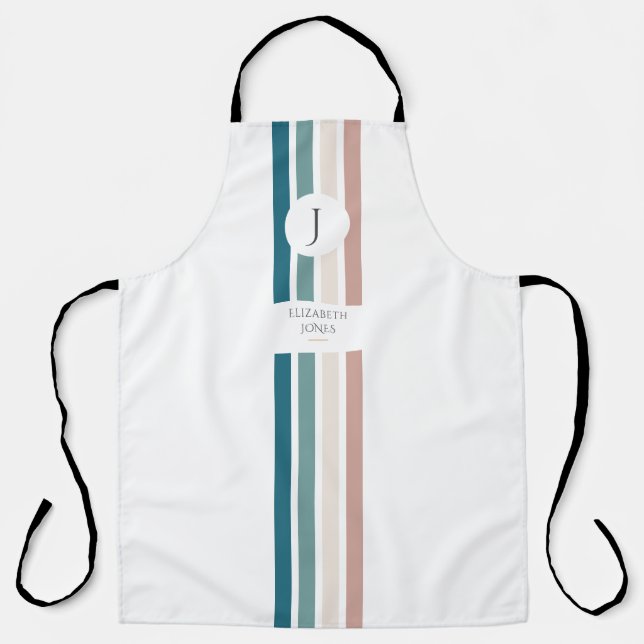 Minimalistisches Design in Pastellfarben Schürze (Vorderseite)
