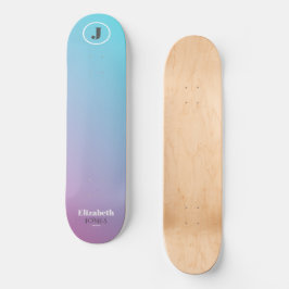Minimalistisches Design in Pastellfarben Skateboard