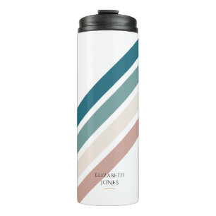 Minimalistisches Design in Pastellfarben Thermosbecher