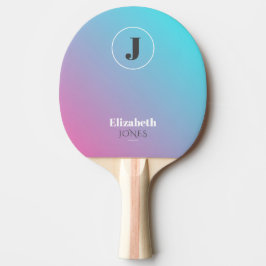 Minimalistisches Design in Pastellfarben Tischtennis Schläger