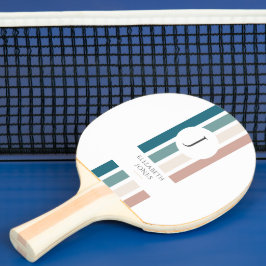 Minimalistisches Design in Pastellfarben Tischtennis Schläger