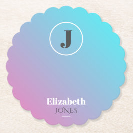 Minimalistisches Design in Pastellfarben Untersetzer