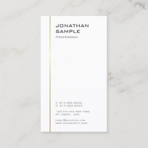 Minimalistisches Design Moderne Vorlage Trendgoldl Visitenkarte