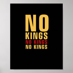 Minimalistisches Design No Kings Rebellious No Kin Poster