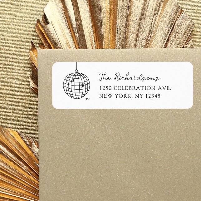 Minimalistisches Diskothek-Ball | Schwarz-Weiß-Hoc (Von Creator hochgeladen)