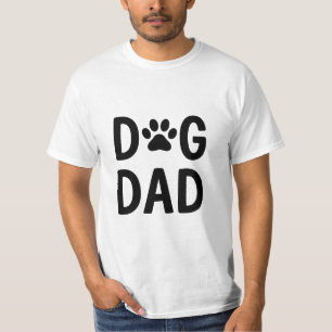 Minimalistisches Dog Dad T-Shirt Spielerische ha