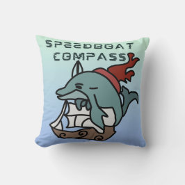 Minimalistisches Dolphin-Segeln schnell und unterh Kissen