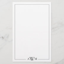 Minimalistisches dreibuchstabiges Monogramm