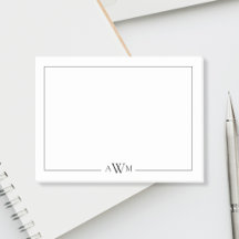 Minimalistisches dreibuchstabiges Monogramm