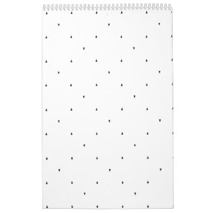 Minimalistisches Dreieck-Muster-Aktenordner-Set Kalender