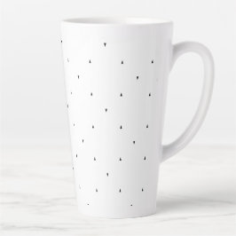 Minimalistisches Dreieck-Muster-Aktenordner-Set Milchtasse