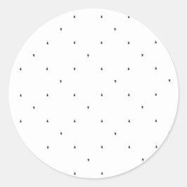 Minimalistisches Dreieck-Muster-Aktenordner-Set Runder Aufkleber