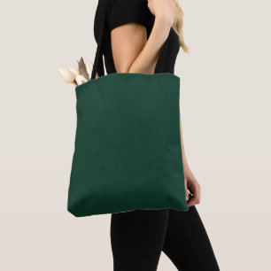 Minimalistisches Dunkelgrün  Tasche