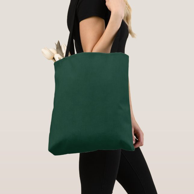 Minimalistisches Dunkelgrün  Tasche (Von Nahem)