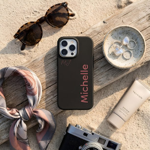 Minimalistisches dunkles Ästhetik-Rosa benutzerdef iPhone 16 Pro Max Hülle