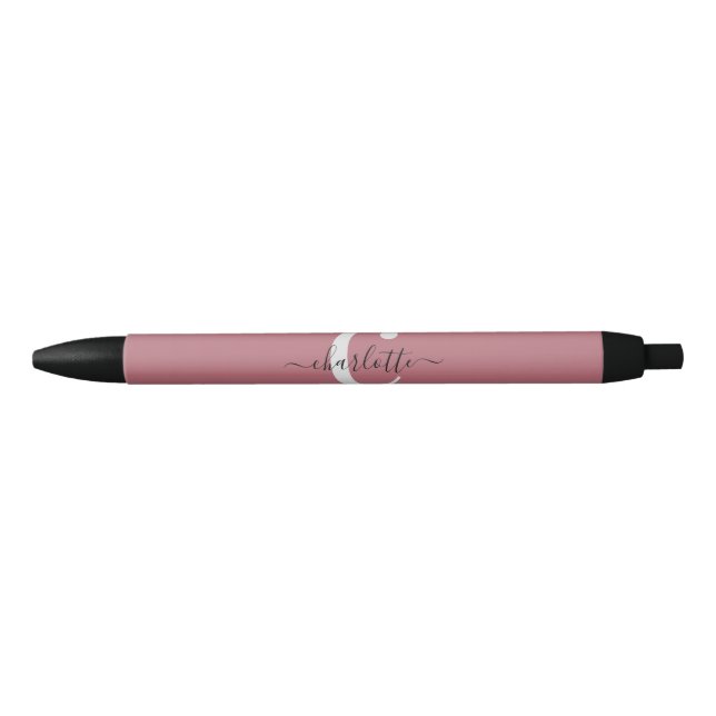 Minimalistisches Dusty Pink Kugelschreiber (Vorderseite)