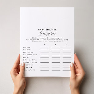 Minimalistisches einfaches Baby-Duschgeschirr-Spie