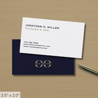 Minimalistisches einfaches Firmenlogo Visitenkarte
